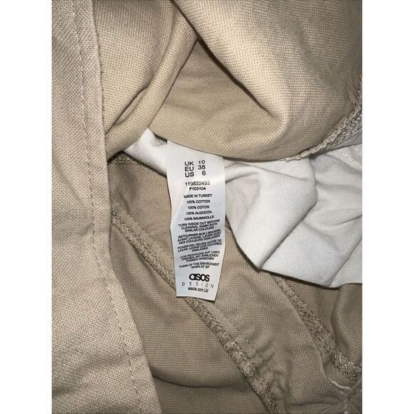 ASOS Design Pants Dress Straight Khaki. Size 6. Length 28”. NWOT. 16 - Picture 5 of 9